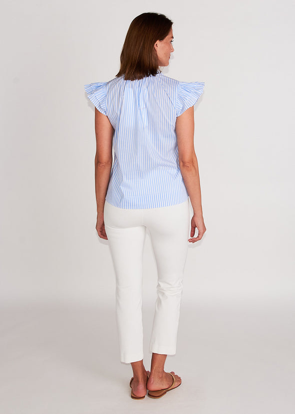 Kimball Top - Baby Blue Stripe