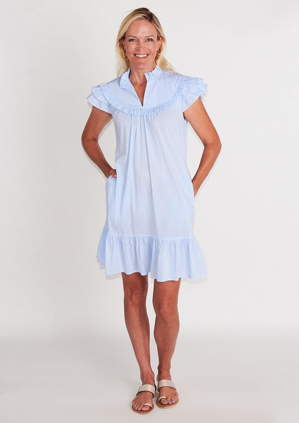 Silla Dress - Baby Blue Stripe