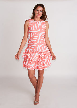 Pellegrina Dress - Windsong Coral