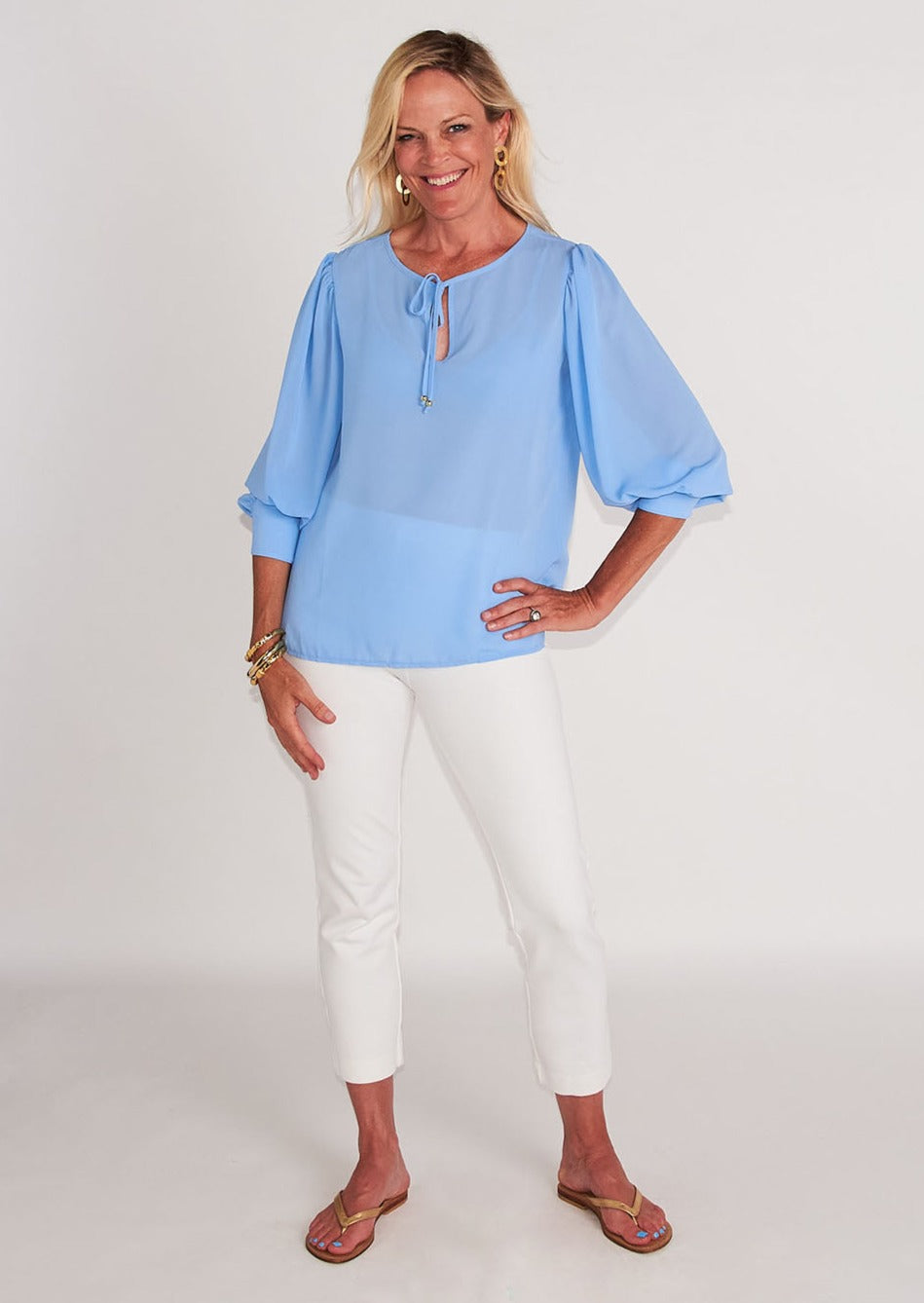 Carmen Top - Periwinkle Blue