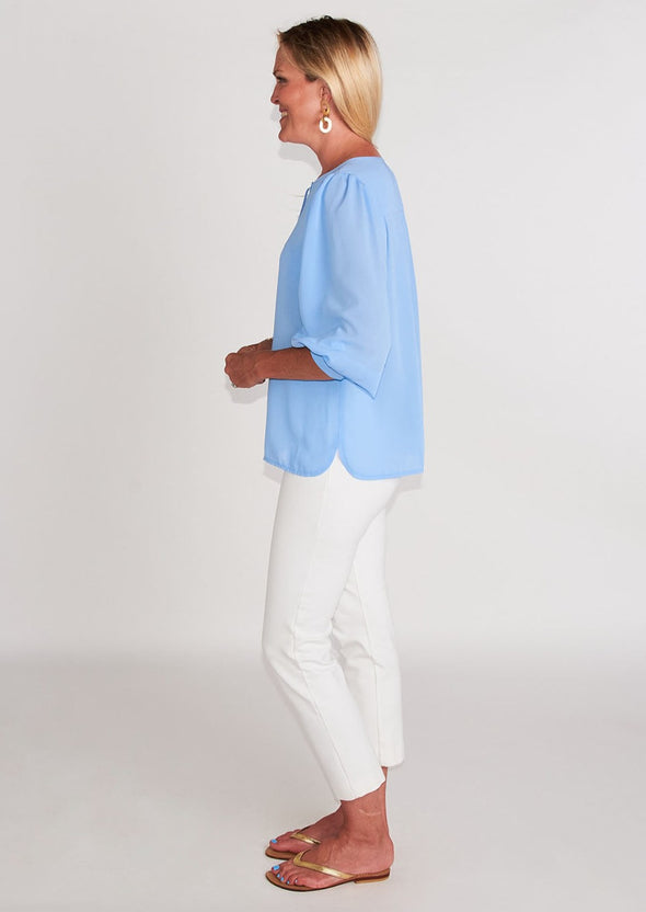 Carmen Top - Periwinkle Blue
