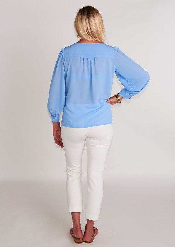 Carmen Top - Periwinkle Blue