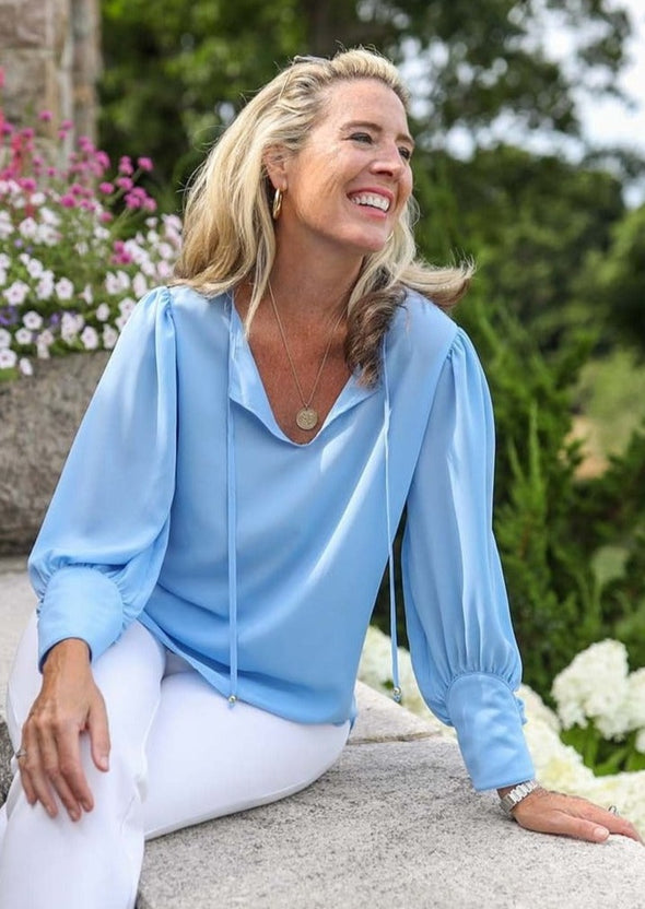 Carmen Top - Periwinkle Blue