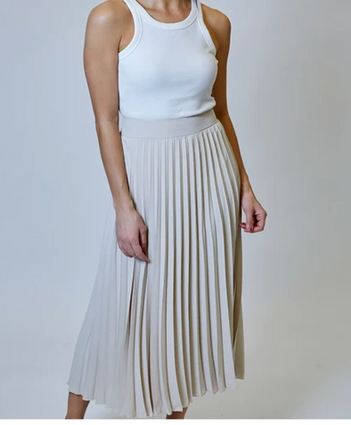 Design History Pleated Midi Skirt