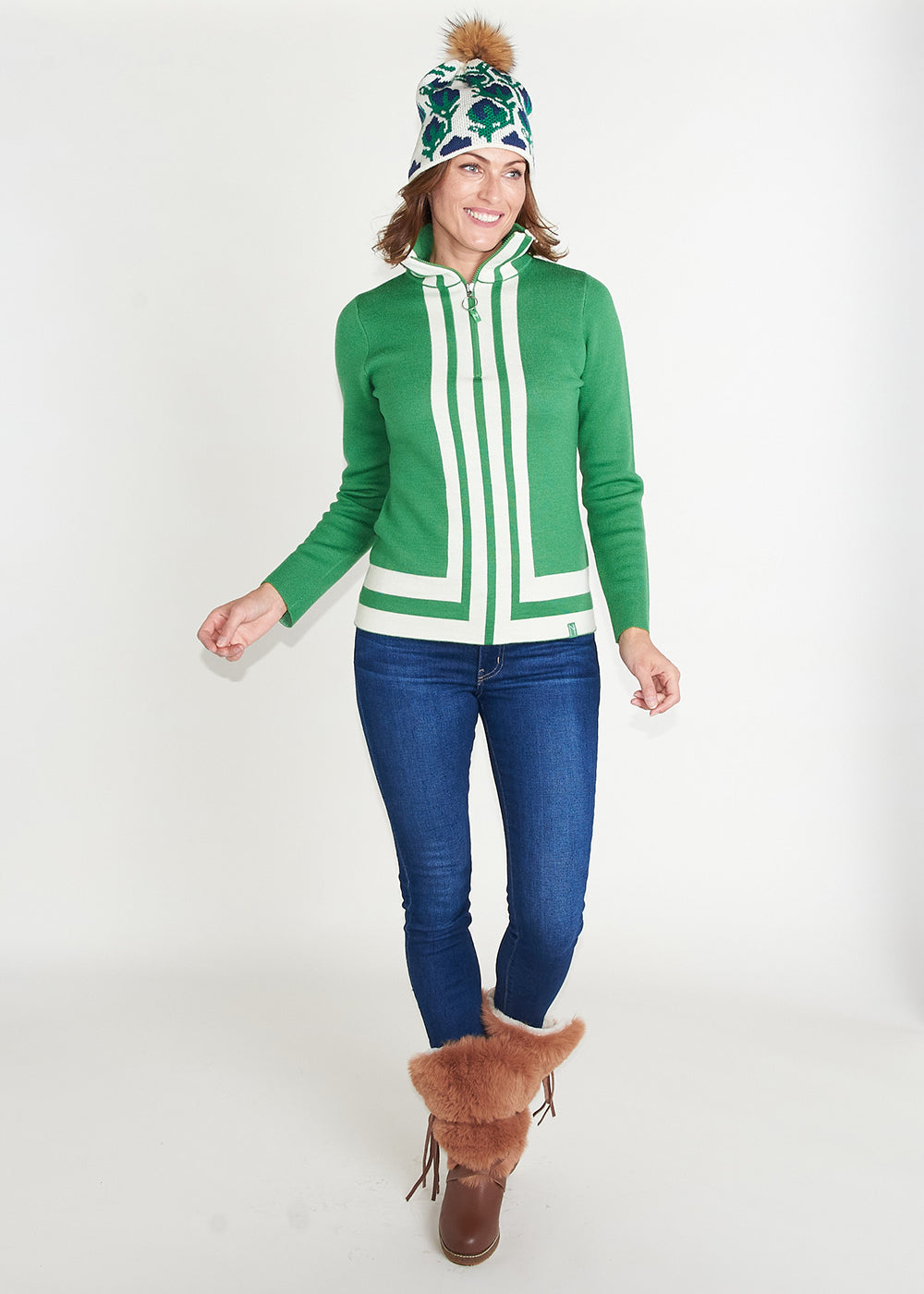 Kelly front zip sales bootie