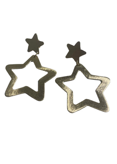 Sugar - Star Stud with Open Star Drop - Large