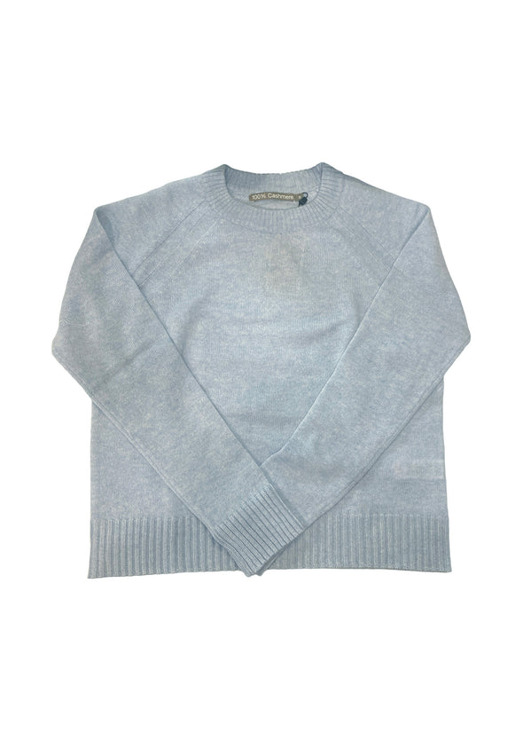 Brodie Cashmere Ivy Sweater - Blue Mist