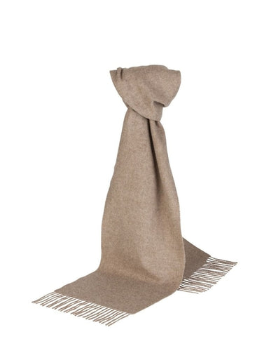 Heathered Taupe Wool Lambswool Scarf