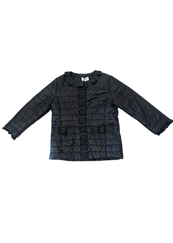 Patty Kim Gros Grain Trim Jacket - Black